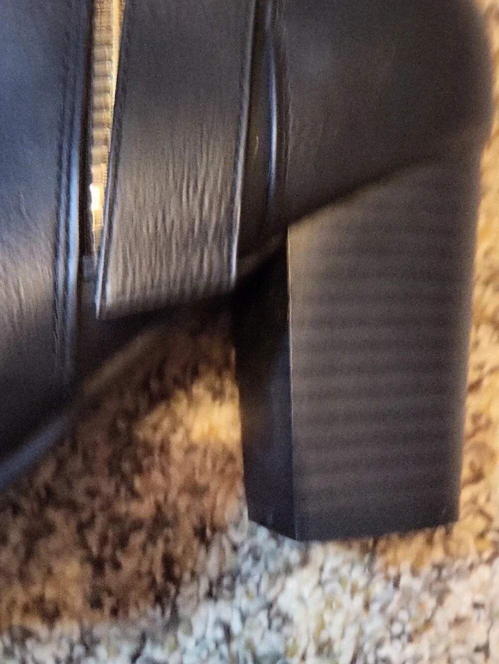Apt. 9 Black Ankle Booties with Gold Buckle Detail